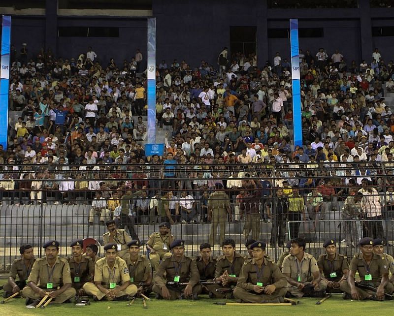 Security during an IPL 2010 game